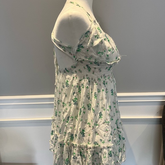 ASOS design summer dress, white with flowers, 100% viscose, size US 2, new - Picture 3 of 6